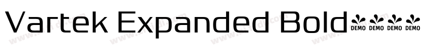 Vartek Expanded Bold字体转换